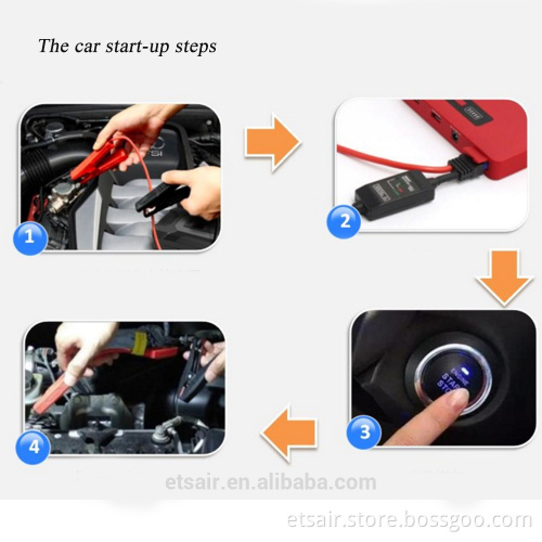 2016 Hot Selling mobile power pack battery jump starter with pump